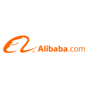 This picture shows the logo of Alibaba.com